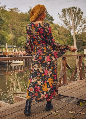 Rochie Florală Maxi Boho Chic - Img 2