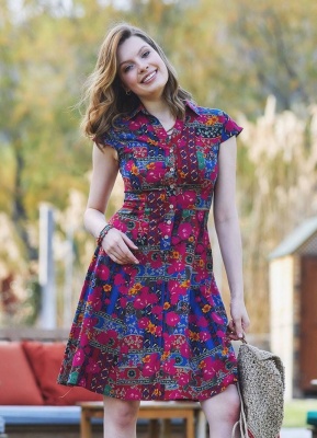 Rochie hippie-chic cu croi evazat - Img 3