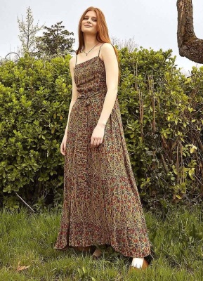 Rochie Maxi Wrap cu imprimeu floral - Img 3