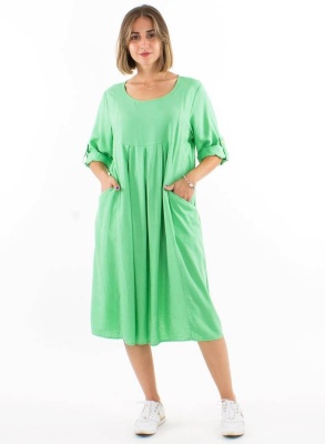 Rochie midi larga nuanta menta - Img 3