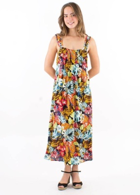Rochie neagra jungle print - Img 2