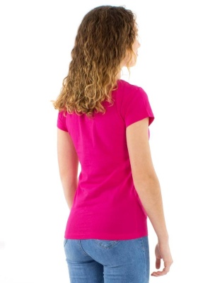 Tricou fuchsia bumbac - Img 3