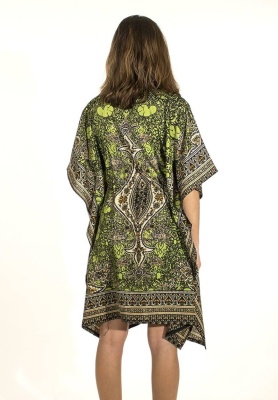 Tunica caftan lime stil poncho - Img 2