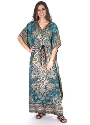 Caftan petrol print indian - Img 1