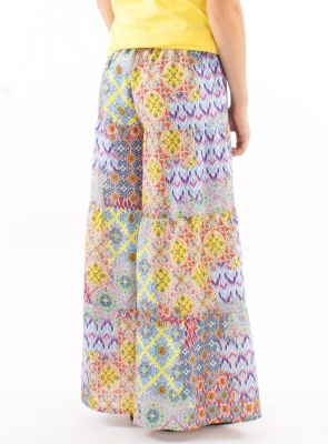 Pantaloni hippie-chic print mozaic - Img 2
