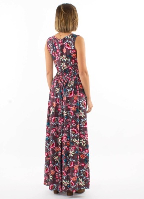 Rochie boema cu print floral - Img 2