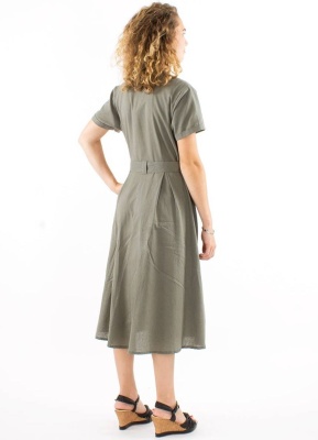 Rochie midi cu maneca scurta - Img 2