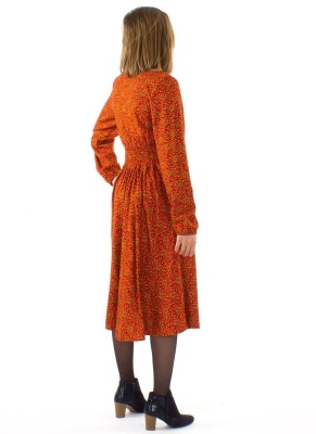 Rochie midi cu print arabesque - Img 4