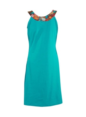 Rochie petrol cu benzi solare - Img 3