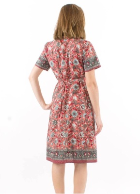 Rochie rose print Baghdad - Img 2