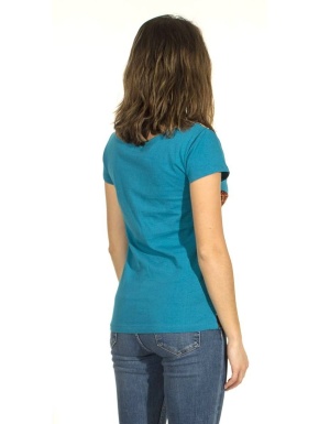 Tricou petrol bbc cu insertii florale - Img 2