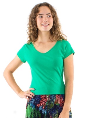 Tricou verde bumbac - Img 2