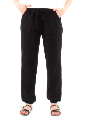 Pantaloni negri bumbac croi bufant