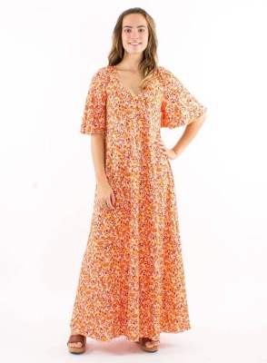 Rochie Boema evazata print Dore - Img 1