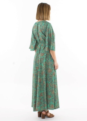 Rochie maxi menta print Sari - Img 2