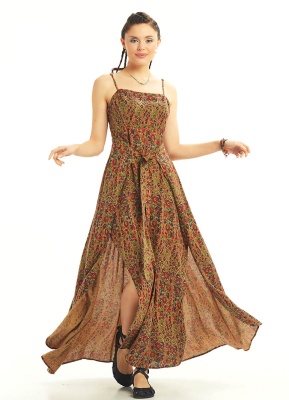 Rochie Maxi Wrap cu imprimeu floral - Img 4
