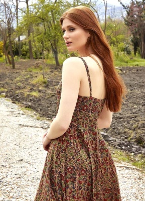 Rochie Maxi Wrap cu imprimeu floral - Img 4