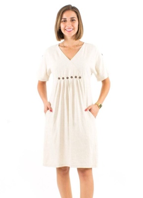 Rochie midi cu nasturi deco - Img 2