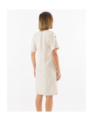 Rochie midi din in și vâscoză - Img 3