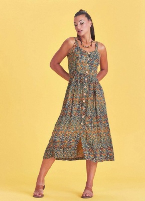 Rochie stil boem cu model floral - Img 2