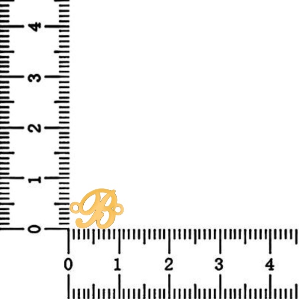 Link din aur 14k - pentru bratara - initiale nelson