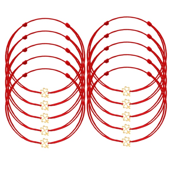 Engros Lot 10 brățări Trifoi Clasic Collection din Aur 14K