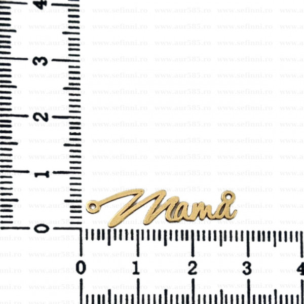 Link din aur 14k - pentru colier - link Mama