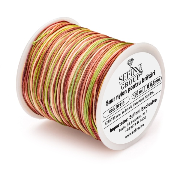 Rola snur 100m x 0.8mm - multicolor camouflage