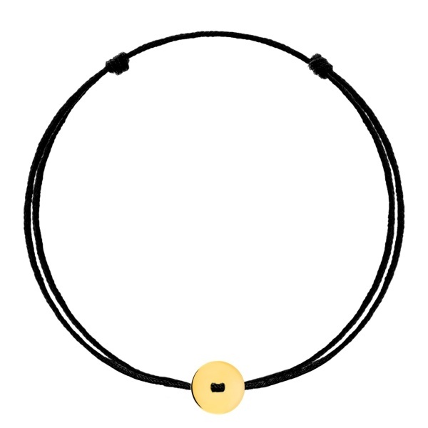 Brățară Button cu bănuț de 14 mm din aur 14K