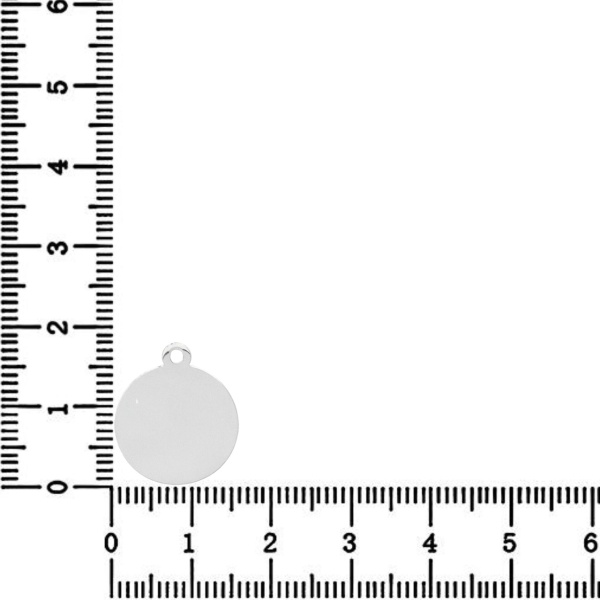 Link Argint - pentru colier - banut 1.6cm pentru gravat