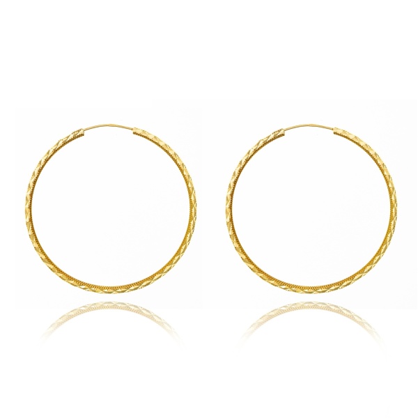 Cercei Creole din Aur 14K 3.58gr