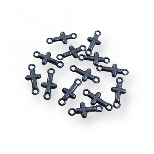 Link Cruce din Ceramica Neagra 1.4x0.7cm