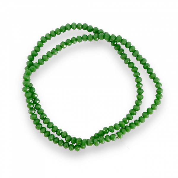 Șirag cristale 4 mm Basil Green, șirag Aprox 130 buc