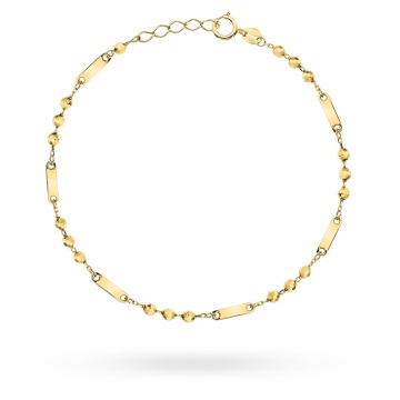 Bratara Aur 14k cu Placute si Bilute