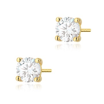 Cercei Aur 14K cu Diamant de Laborator 1.00 ct