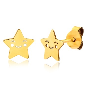 Cercei Happy Star din AUR 14K