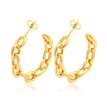 Cercei Zumba din Inox placati cu AUR 18K