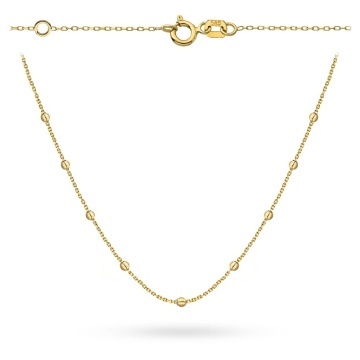Colier Aur 14K cu Bile Delicate