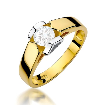Inel Aur 14K cu Diamant de Laborator 0.50 ct
