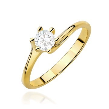 Inel Aur 14K cu Diamant de Laborator 0.50 ct