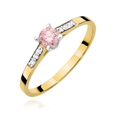 Inel Aur 14K cu Diamante de Laborator 0.21 ct
