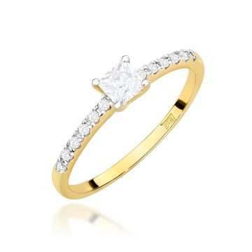 Inel Aur 14K cu Diamante de Laborator 0.40 ct