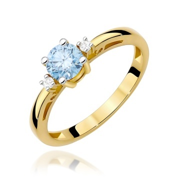 Inel Aur 14K cu Diamante de Laborator 0.53 ct