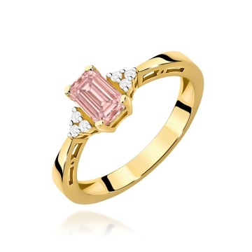 Inel Aur 14K cu Diamante de Laborator 0.53 ct