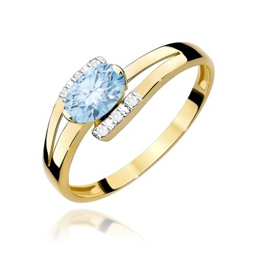 Inel Aur 14K cu Diamante de Laborator 0.55 ct