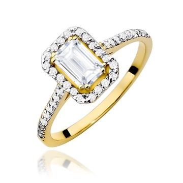 Inel Aur 14K cu Diamante de Laborator 0.79 ct