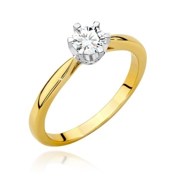Inel Aur 14K cu Diamante Naturale 0.46 ct