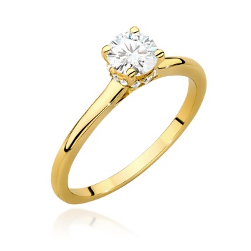 Inel Aur 14K cu Diamante Naturale 0.56 ct