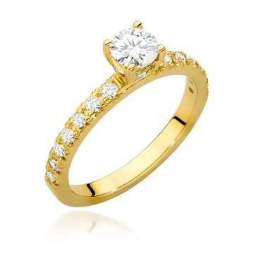 Inel Aur 14K cu Diamante Naturale 0.64 ct