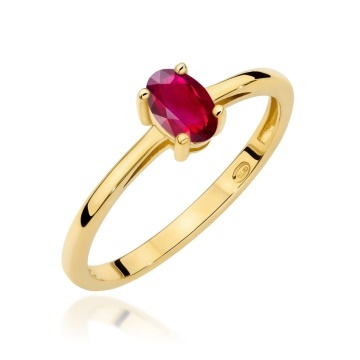 Inel Aur 14K cu Rubin 0.60 ct